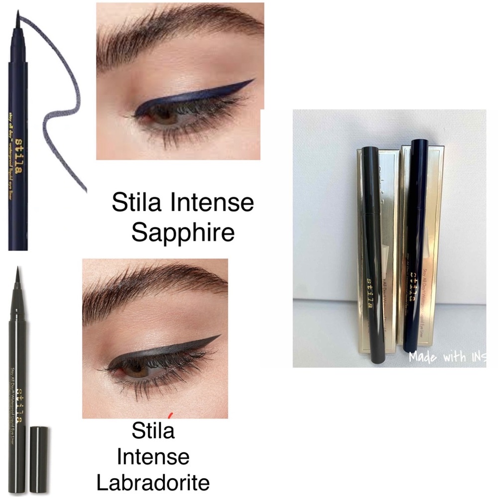 STILA INTENSE SAPPHIRE & INTENSE LABRADORITE EYELINERS- NIB-FULL SIZE